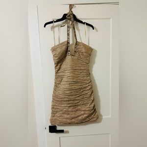 BCBG Champagne cocktail dress NWT